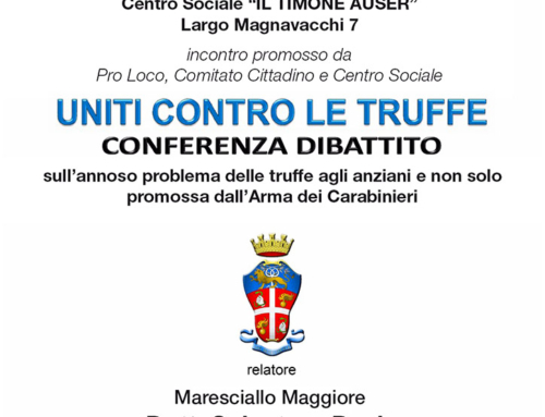 RIMANDATO A DATA DA DESTINARSI | Uniti contro le truffe